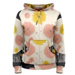 Space Flowers Universe Galaxy Women s Pullover Hoodie