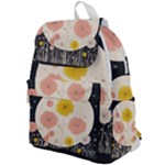 Space Flowers Universe Galaxy Top Flap Backpack