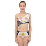 Space Flowers Universe Galaxy Spliced Up Two Piece Swimsuit