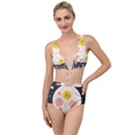 Space Flowers Universe Galaxy Tied Up Two Piece Swimsuit