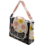 Space Flowers Universe Galaxy Box Up Messenger Bag