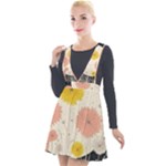 Space Flowers Universe Galaxy Plunge Pinafore Velour Dress