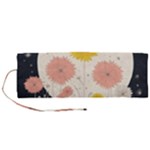 Space Flowers Universe Galaxy Roll Up Canvas Pencil Holder (M)