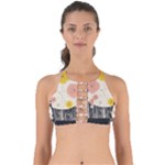 Space Flowers Universe Galaxy Perfectly Cut Out Bikini Top