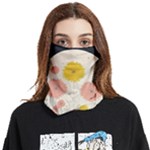 Space Flowers Universe Galaxy Face Covering Bandana (Two Sides)