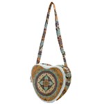 Mandala Floral Decorative Flower Heart Shoulder Bag