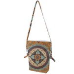 Mandala Floral Decorative Flower Folding Shoulder Bag