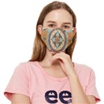 Mandala Floral Decorative Flower Fitted Cloth Face Mask (Adult)