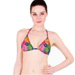 Colorful Abstract Patterns Classic Bikini Top