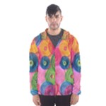 Colorful Abstract Patterns Men s Hooded Windbreaker
