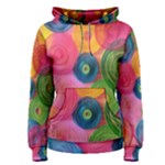 Colorful Abstract Patterns Women s Pullover Hoodie