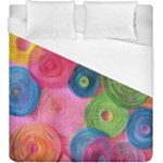 Colorful Abstract Patterns Duvet Cover (King Size)