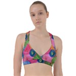 Colorful Abstract Patterns Sweetheart Sports Bra