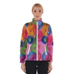 Colorful Abstract Patterns Women s Bomber Jacket
