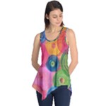 Colorful Abstract Patterns Sleeveless Tunic
