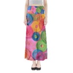 Colorful Abstract Patterns Full Length Maxi Skirt