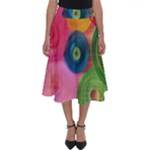 Colorful Abstract Patterns Perfect Length Midi Skirt
