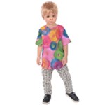 Colorful Abstract Patterns Kids  Raglan T-Shirt