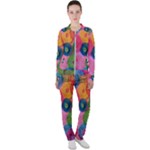 Colorful Abstract Patterns Casual Jacket and Pants Set