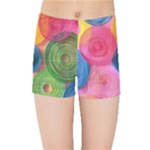 Colorful Abstract Patterns Kids  Sports Shorts