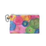 Colorful Abstract Patterns Canvas Cosmetic Bag (Small)