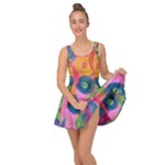 Colorful Abstract Patterns Inside Out Casual Dress