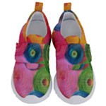 Colorful Abstract Patterns Kids  Velcro No Lace Shoes