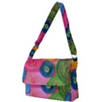 Colorful Abstract Patterns Full Print Messenger Bag (S)