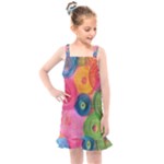 Colorful Abstract Patterns Kids  Overall Dress