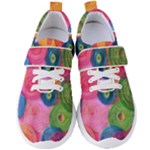 Colorful Abstract Patterns Women s Velcro Strap Shoes