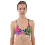 Colorful Abstract Patterns Wrap Around Bikini Top