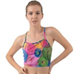 Colorful Abstract Patterns Mini Tank Bikini Top