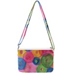 Colorful Abstract Patterns Double Gusset Crossbody Bag