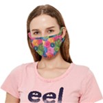 Colorful Abstract Patterns Crease Cloth Face Mask (Adult)
