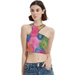 Colorful Abstract Patterns Cut Out Top
