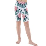 Flowers Hydrangeas Kids  Mid Length Swim Shorts