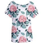 Flowers Hydrangeas Women s Oversized T-Shirt