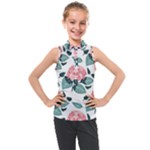 Flowers Hydrangeas Kids  Sleeveless Polo T-Shirt