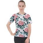 Flowers Hydrangeas Women s Sport Raglan T-Shirt