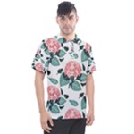 Flowers Hydrangeas Men s Polo T-Shirt