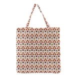 Geometric Tribal Pattern Design Grocery Tote Bag
