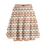 Geometric Tribal Pattern Design High Waist Skirt