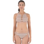 Geometric Tribal Pattern Design Perfectly Cut Out Bikini Set