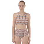 Geometric Tribal Pattern Design Racer Back Bikini Set