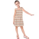 Geometric Tribal Pattern Design Kids  Sleeveless Dress