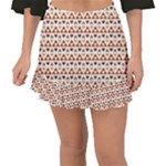 Geometric Tribal Pattern Design Fishtail Mini Chiffon Skirt