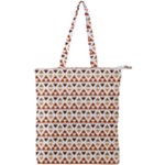 Geometric Tribal Pattern Design Double Zip Up Tote Bag