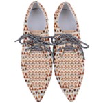 Geometric Tribal Pattern Design Pointed Oxford Shoes