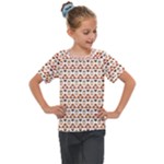 Geometric Tribal Pattern Design Kids  Mesh Piece T-Shirt