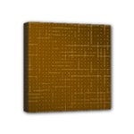 Anstract Gold Golden Grid Background Pattern Wallpaper Mini Canvas 4  x 4  (Stretched)